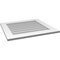 Ekena Millwork Vertical Surface Mount PVC Gable Vent: Non-Functional, w/ 3-1/2"W x 1"P Standard Frame, 28"W x 26"H GVPVE28X2601SN - alternate 3
